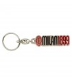 PORTACHIAVI A.C. MILAN IN METALLO SMALTATO A MANO