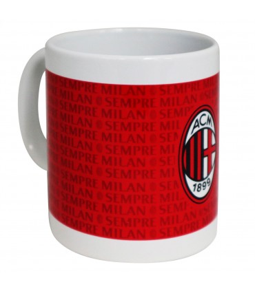 Tazza in Ceramica A.C. Milan con Interno bianco confezionata in scatola da regalo