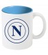 TAZZA IN CERAMICA INTERNO CELESTE LOGO OLD S.S.C. NAPOLI CONFEZIONATA IN SCATOLA DA REGALO