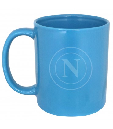 TAZZA MUG IN CERAMICA CON LOGO INCISO S.S.C. NAPOLI CONFEZIONATA IN SCATOLA DA REGALO