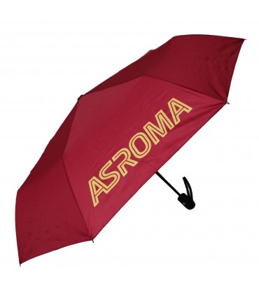 OMBRELLO TASCABILE BORDEAUX APERTURA AUTOMATICA CON FODERO PERSONALIZZATO A.S ROMA