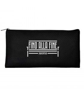 BUSTINA Portapenne in Ecopelle f.c. Juventus MIS.20X9 CM