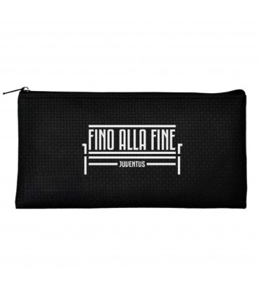 BUSTINA Portapenne in Ecopelle f.c. Juventus MIS.20X9 CM