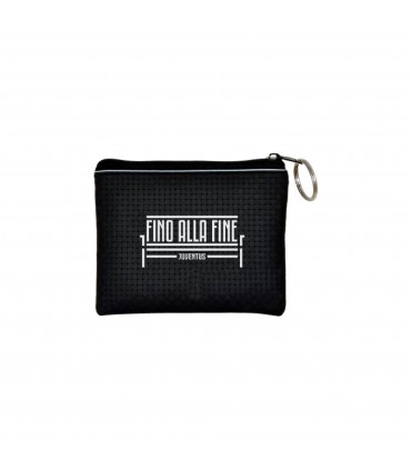 Portamonete in ecopelle con zip F.C. juventus