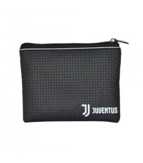 Portamonete in ecopelle con zip F.C. juventus
