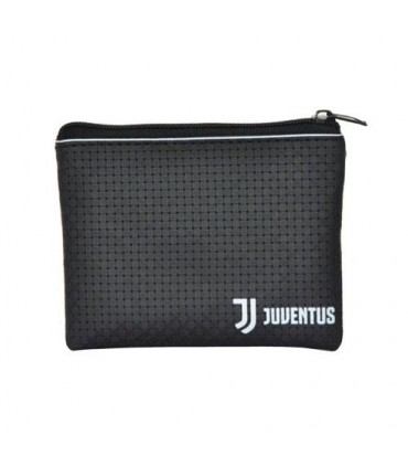 Portamonete in ecopelle con zip F.C. juventus