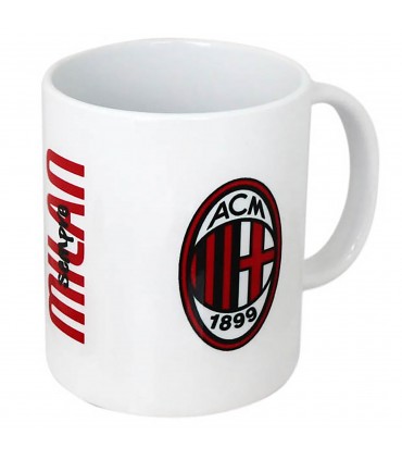 Tazza in Ceramica A.C. Milan con Interno Bianco confezionata in scatola da regalo