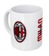 Tazza in Ceramica A.C. Milan con Interno Bianco confezionata in scatola da regalo