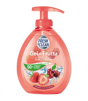Fresh&Clean Sapone  Liquido Fragola e Ciliegia 300 ml
