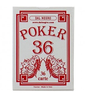 Carte Poker 36 Rosso Dal Negro