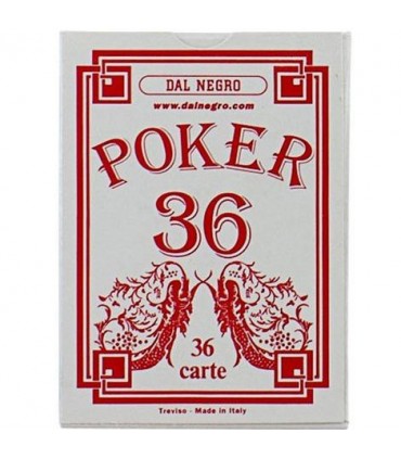 Carte Poker 36 Rosso Dal Negro