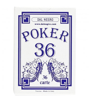 Carte Poker 36 Blu Dal Negro
