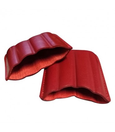 Porta 4 Sigari Toscanelli Dal Negro in vera pelle sienna colore Nero