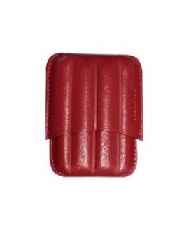 Porta 4 Sigari Toscanelli Dal Negro in vera pelle sienna colore Nero