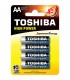 Toshiba Stilo Alkalina high power 4pz. Confezione da 12 blister