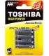 Toshiba Ministilo Alkalina high power 4pz Confezione da 12 blister