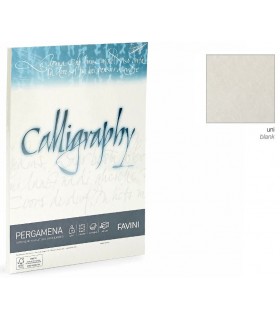 Cartoncino Pergamena Favini milligraphy F.to A4 90gr conf. da 50 Fogli colore perla