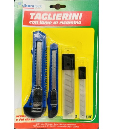 taglierini con lame e ricamnbi set 4 pz.
