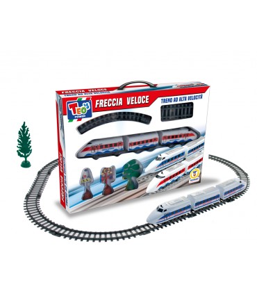 TRENO FRECCIA VELOCE TEOREMA GIOCHI PISTA MISURA 55X44 CM DISPONIBILE IN 2 COLORI