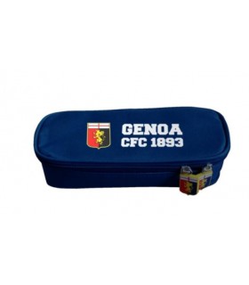 astuccio ovale portapenne mis.23x10 cm f.c. genoa