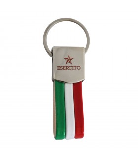 PORTACHIAVI PVC E METALLO BANDIERA ITALIANA ESERCITO ITALIANO