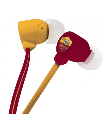 Auricolari A.S. Roma con Microfono e Tasto Funzione Confezionati in scatola