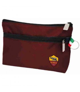Pochette Portatutto con Doppia Zip AS Roma