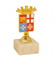 TROFEINO IN METALLO LOGO SMALTATO MARINA MILITARE CONFEZIONATO IN SCATOLA DA REGALO