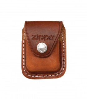 CUSTUDIA IN CUIO ZIPPO COLORE MARRONE CONFEZIONATA IN SCATOLA