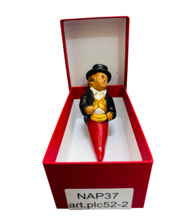 Gobbo in Terracotta H.12 cm Realizzato e Dipinto a mano CONFEZIONATO IN SCATOLA DA REGALO