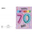 Biglietto MARPIMAR  Buon Complenno 70 Anni conf. 6 pz. monosoggetto