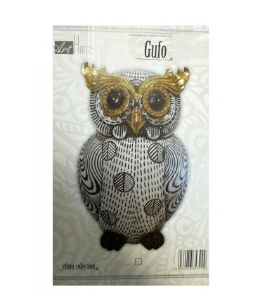 Statuina in Resina Gufo H.25CM CONFEZIONATA IN SCATOLA DA REGALO