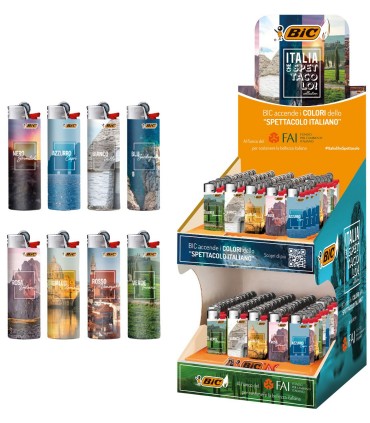 EXPO BIC ITALIA CHE SPETTACOLO DA 2 PIANI IN PLASTICA CON 2CF. DA 50 PZ. (bic mini e maxi) ASSORTITI COME DA FOTO