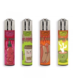 Accendino Clipper LARGE HOT SENTECES  conf. 48 pz. assortito con 4 grafiche