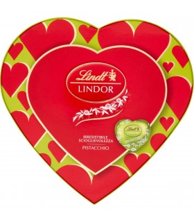 SCATOLA REGALO san valentino CUORE LINDOR LINDT pistacchio da 82g ( IN PRENOTAZIONE C/O DAL 07/01/2026) .