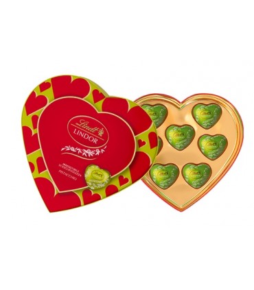 SCATOLA REGALO san valentino CUORE LINDOR LINDT pistacchio da 82g ( IN PRENOTAZIONE C/O DAL 07/01/2026) .