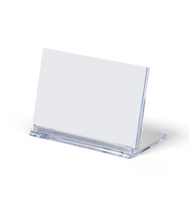 Targhetta LEBEZ pieghevole in PLESSIXGLAS Formato 10 x 6,5 cm.