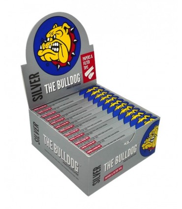 Cartina Silver KS Slim + Filtro in Cartoncino The Bulldog conf. 24 pz.