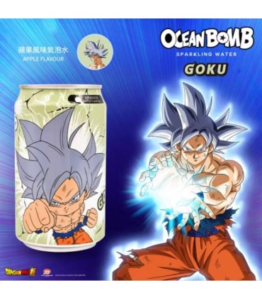 BEVANDA OCEAN BOMB DRAGON BALL GOKU ULTRA ISTINTO BEVANDA FRIZZANTE AL GUSTO DI MELA  LATTINA DA 330ML