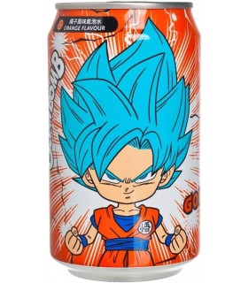 OCEAN BOMB DRAGON BALL GOKU Saiyan Blu BEVANDA FRIZZANTE AL GUSTO ARANCIA LATTINA DA 330ML
