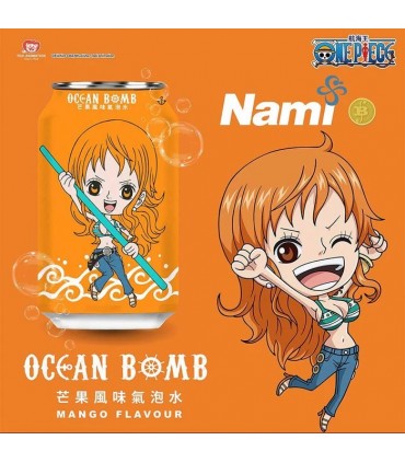 OCEAN BOMB ONE PIECE NAMI BEVANDA FRIZZANTE AL GUSTO MANGO  DA 330 ML