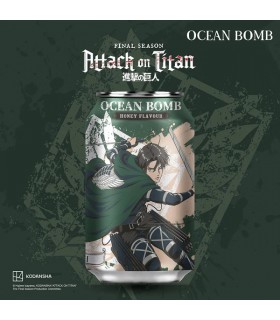 OCEAN BOMB ATTACK OF TITAN LEVI BEVANDA FRIZZANTE AL Gusto DI MIELE LATTINA DA 330ML
