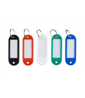 Portachiavi ITERNET a Targhetta con anellino colori assortiti conf. 50 pz.