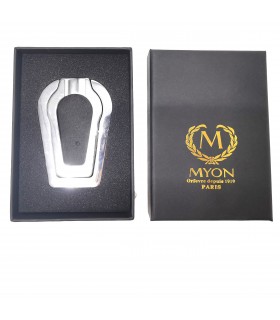 MYON PORTAPIPE IN METALLO CROMATO LUCIDO IN ELEGANTE SCATOLA DA REGALO