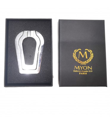 MYON PORTAPIPE IN METALLO CROMATO LUCIDO IN ELEGANTE SCATOLA DA REGALO