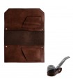 ATOMIC Borsa Porta Pipe  2 Posti in similpelle colore MARRONE
