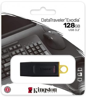 Chiavetta USB 3.2 Kingston da 128 gb EXODIA