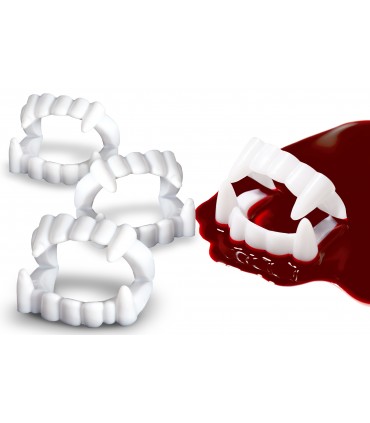 confezione 4 dentiere bianche Blisterate singolarmente