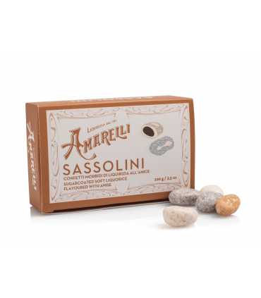AMARELLI SASSOLINI LIQUIRIZIA CONFETTATA ALL' ANICE 100GR CONF. 12PZ