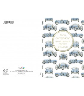 BIGLIETTO MARPIMAR COMPLEANNO CON FOIL ORO E RILIEVO CONF. 12 PZ. ASSORTITI